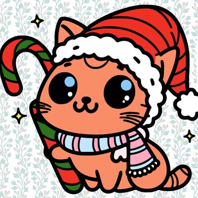 cat christmas