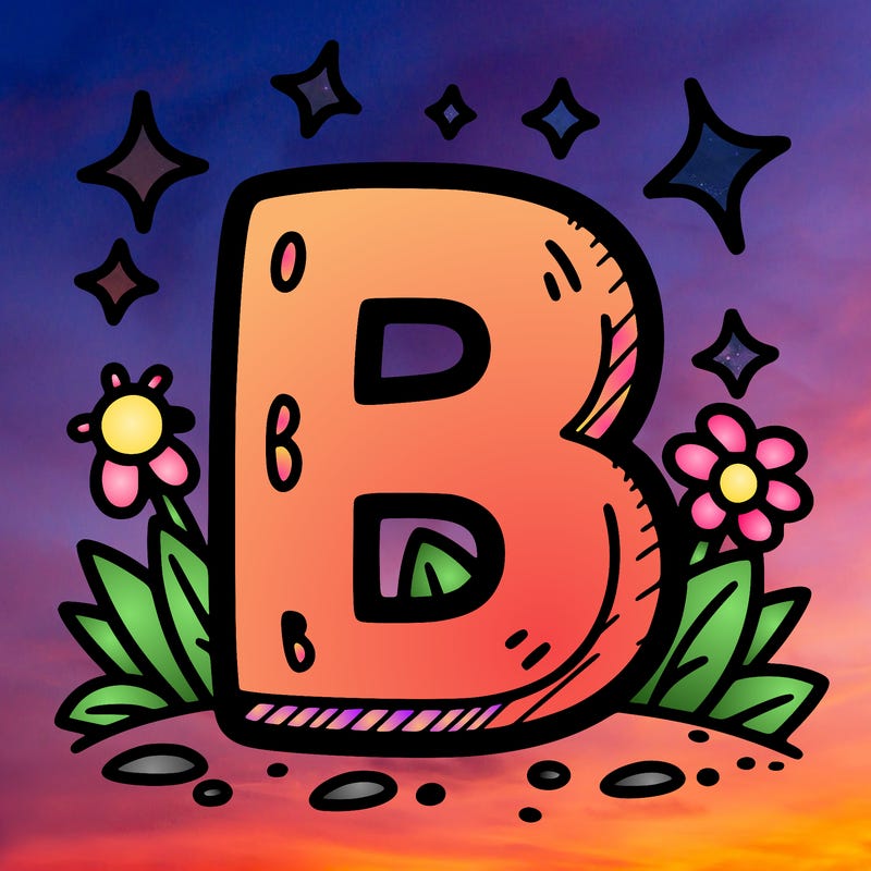 letter b coloring page
