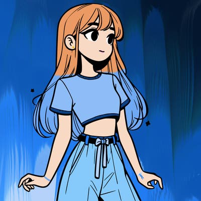 girl in a cute crop top