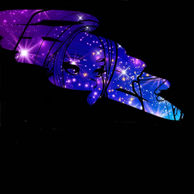 a realistic girl, spray painting