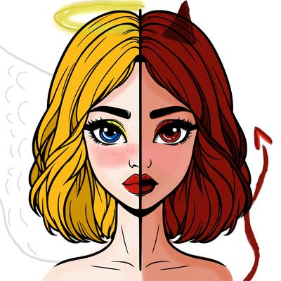 realistic girl split