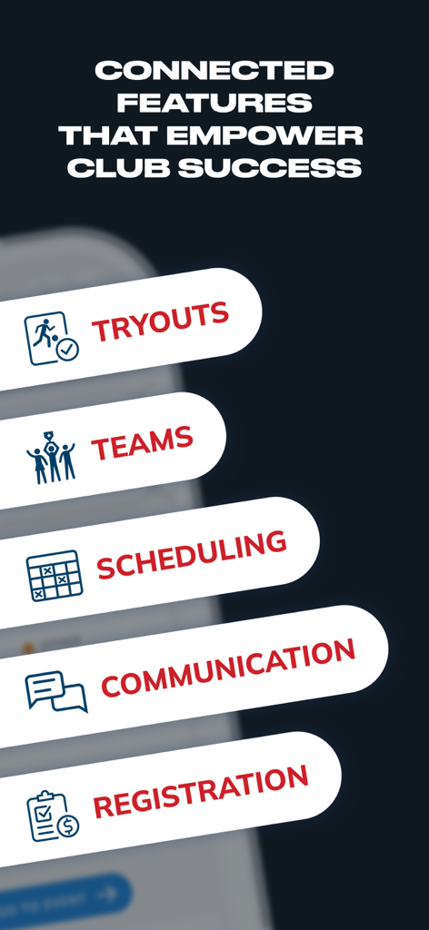 ALBION Connect - Key features of the ALBION Connect soccer club app including scheduling and communication