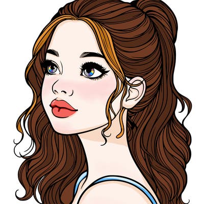 beautiful realistic girl