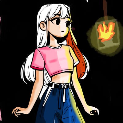 girl in a cute crop top