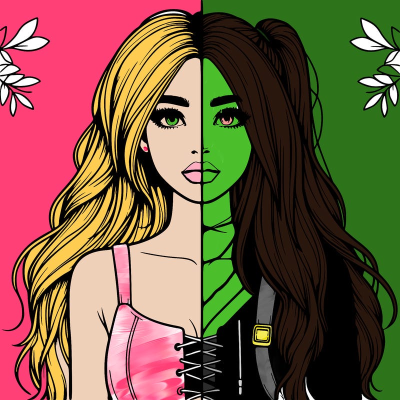 realistic girl split