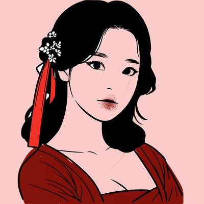 korean woman realistic