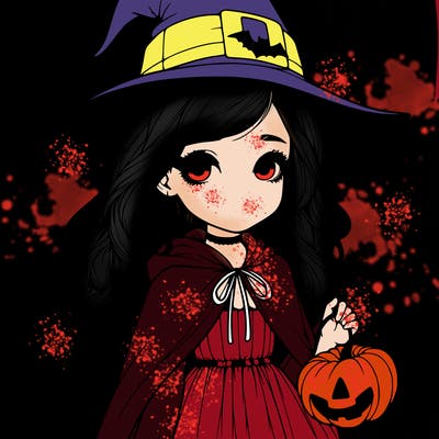 realistic girl halloween