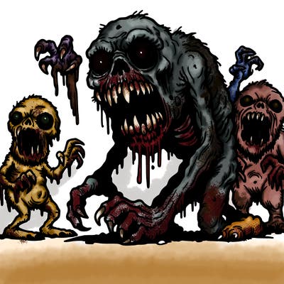 a grotesque horror picture