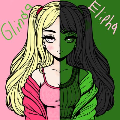 realistic girl split