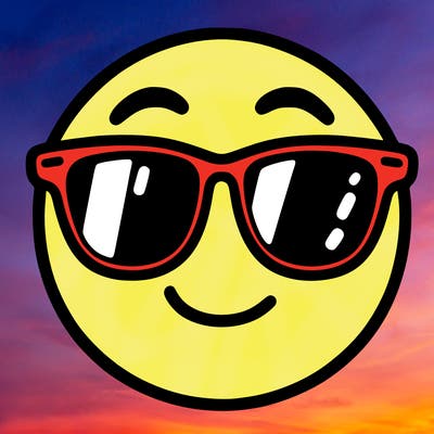 emoji with sunglasses