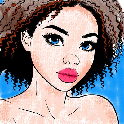 realistic black girl