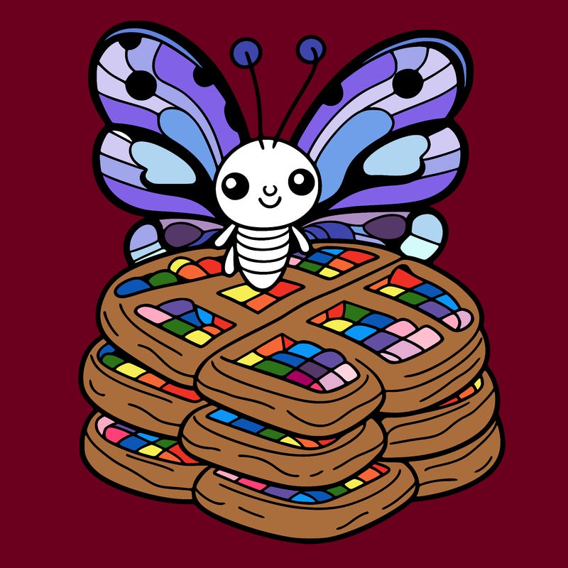 butterfly waffles