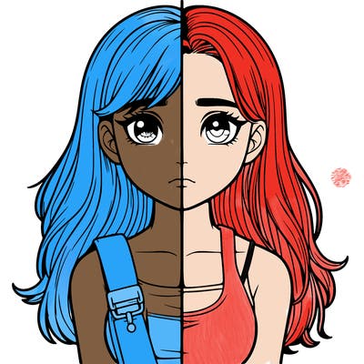 realistic girl split