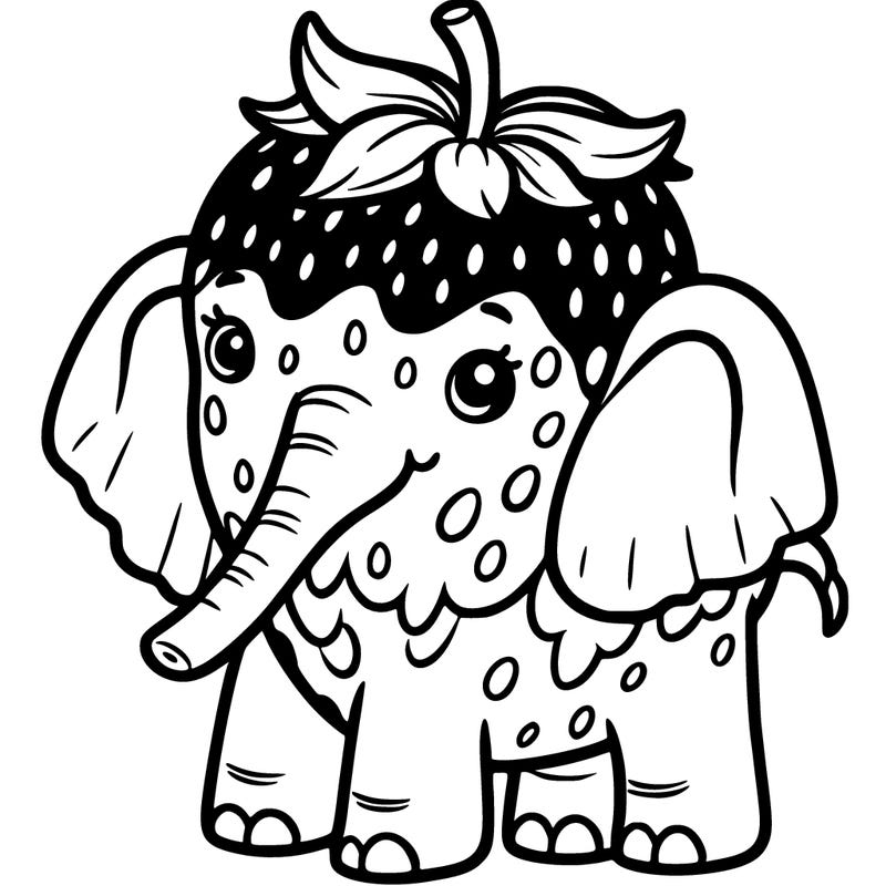 a strawberry elephant from steal a brainrot