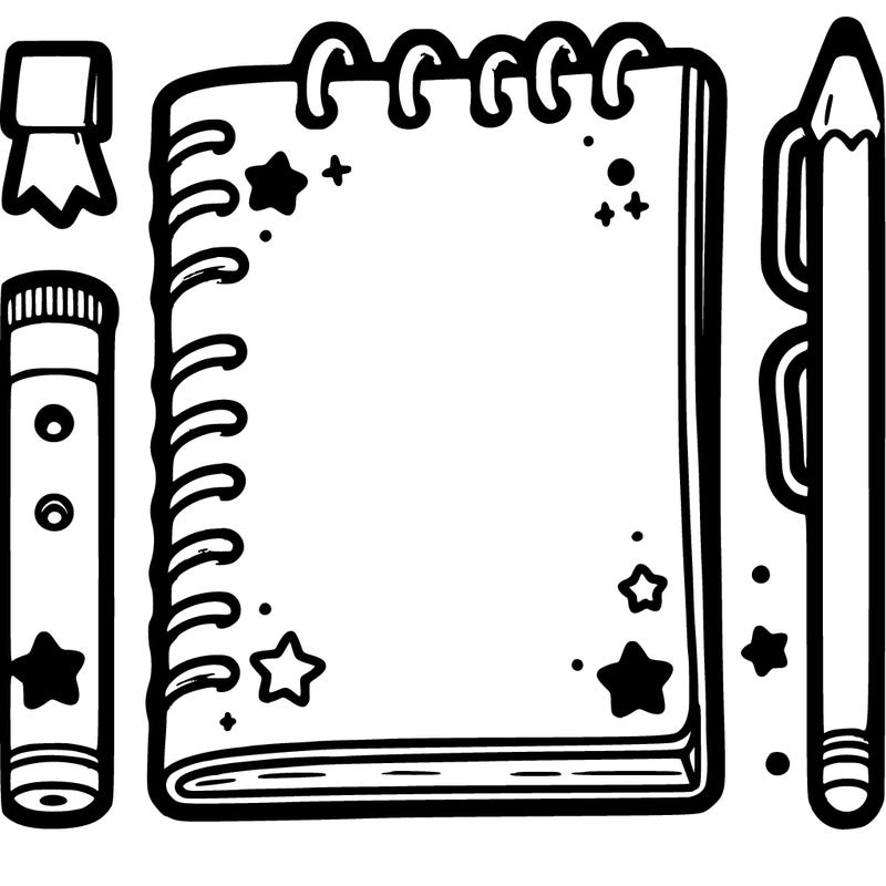 blank note book