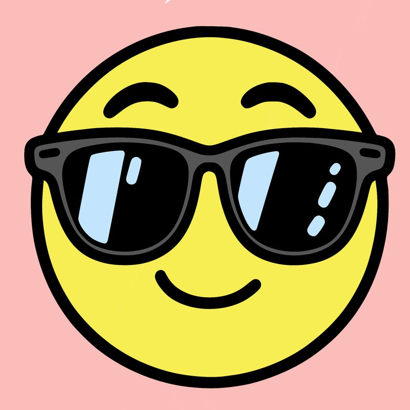 emoji with sunglasses