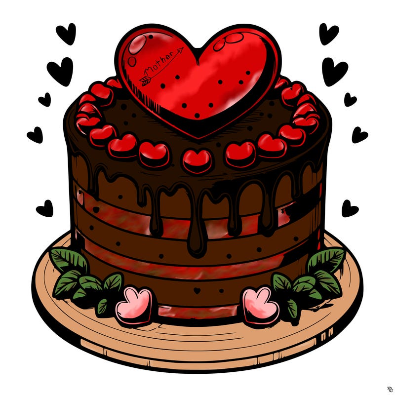 realistic heart cake