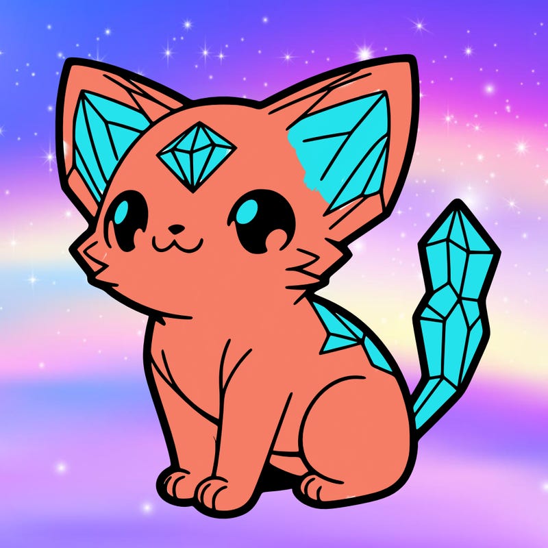 crystal kitten