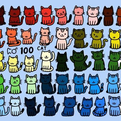 100 cats