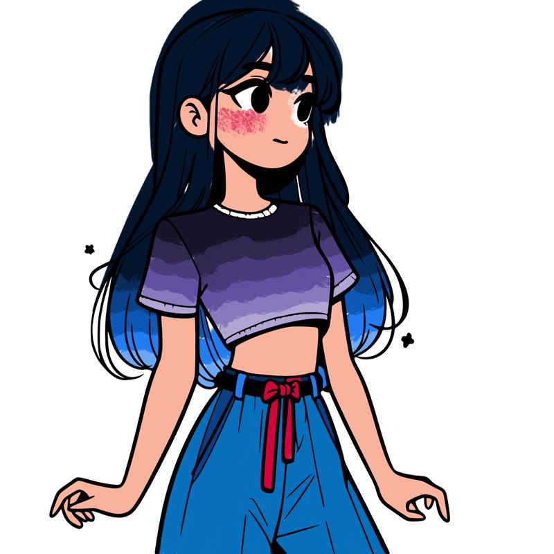 girl in a cute crop top