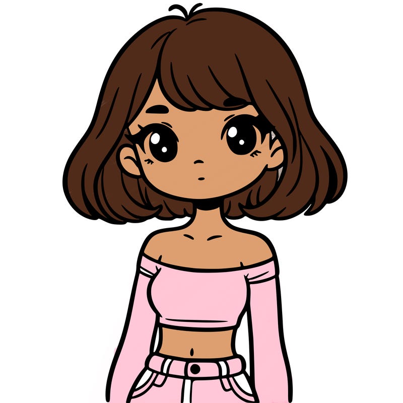 girl in a cute crop top