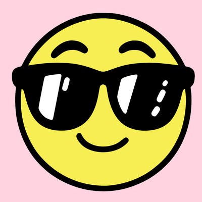 emoji with sunglasses