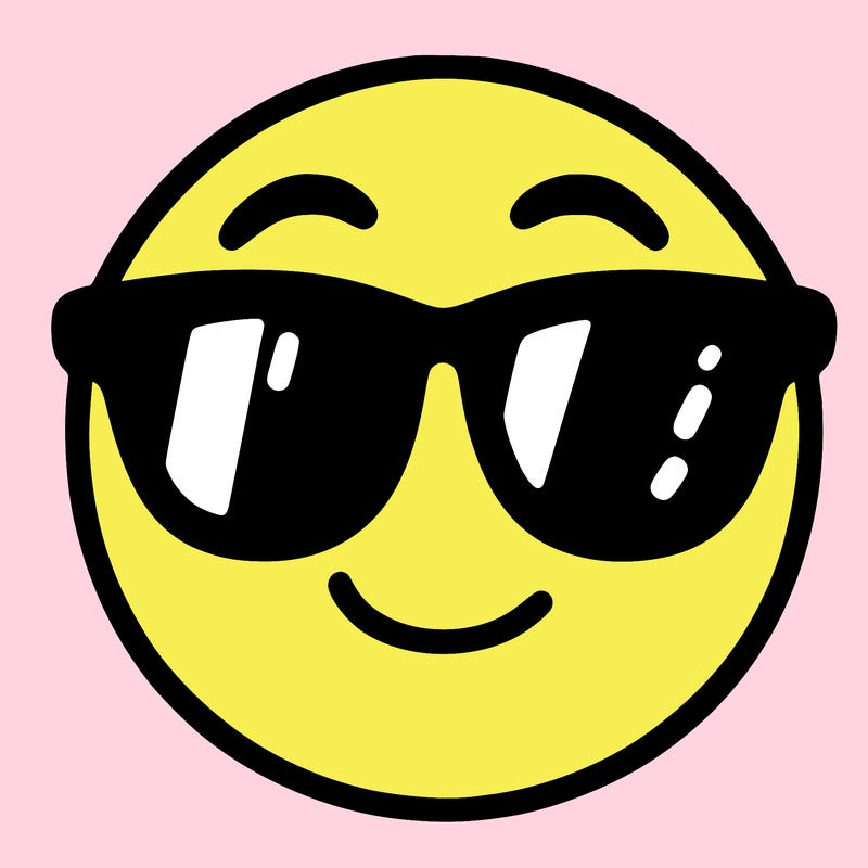 emoji with sunglasses