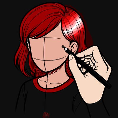 drawing a realistic person