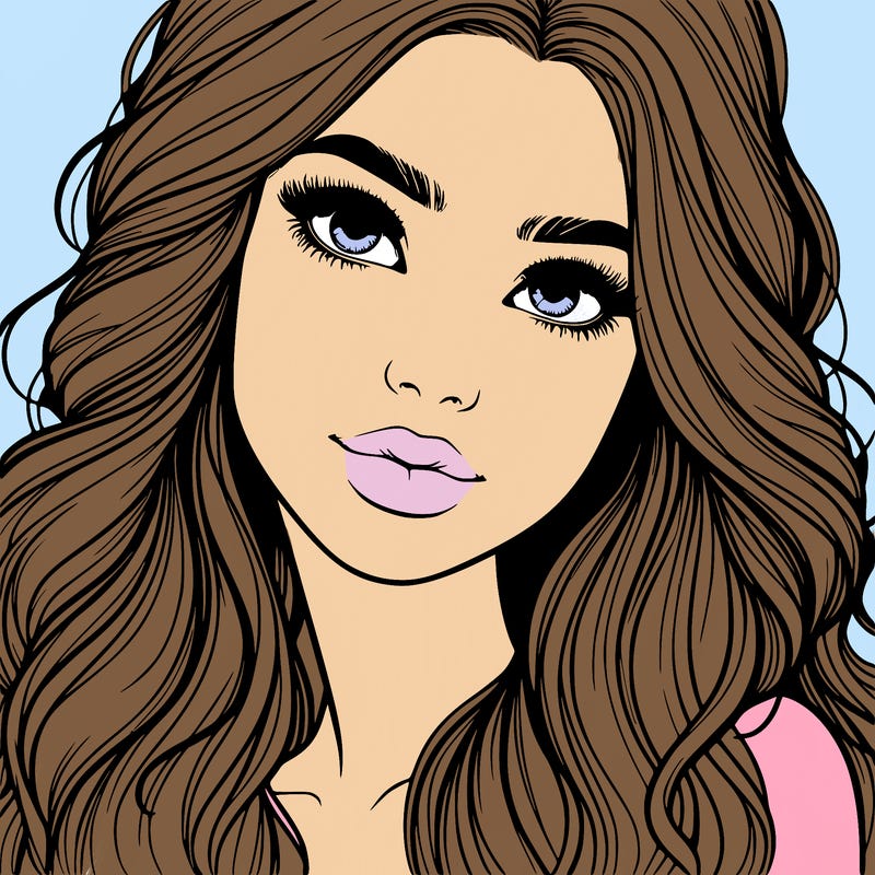 beautiful realistic girl