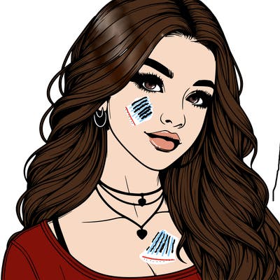 detailed realistic girl