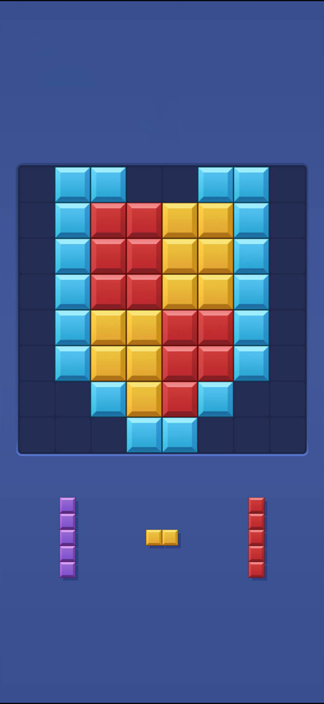 Block Blast - Fun Block Games - Juego de puzzle Block Blast que muestra bloques coloridos en una tabla de rejilla