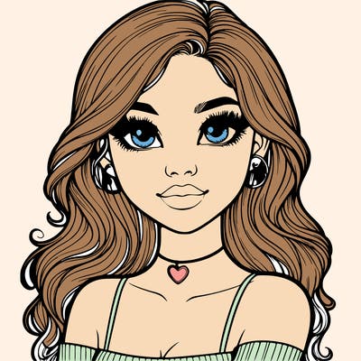 realistic pretty girl