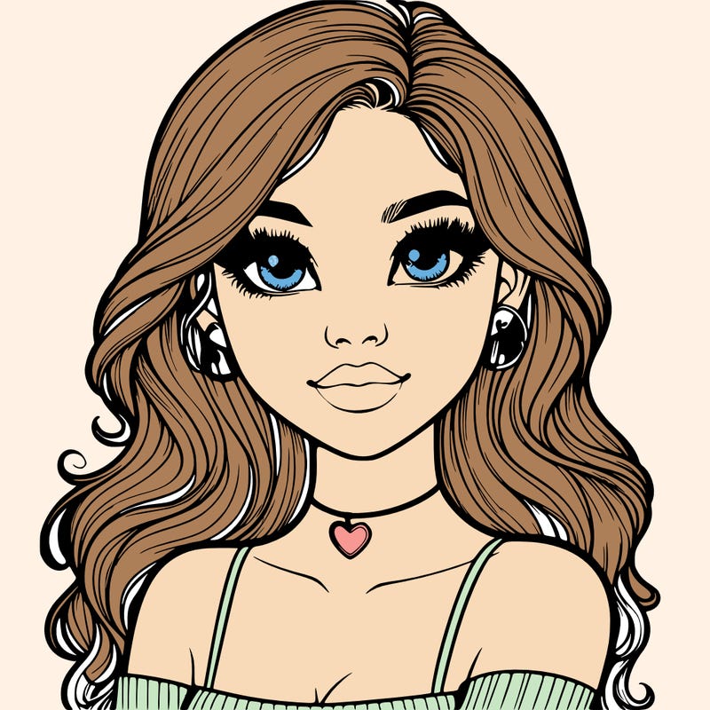 realistic pretty girl