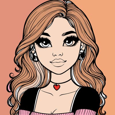 realistic pretty girl