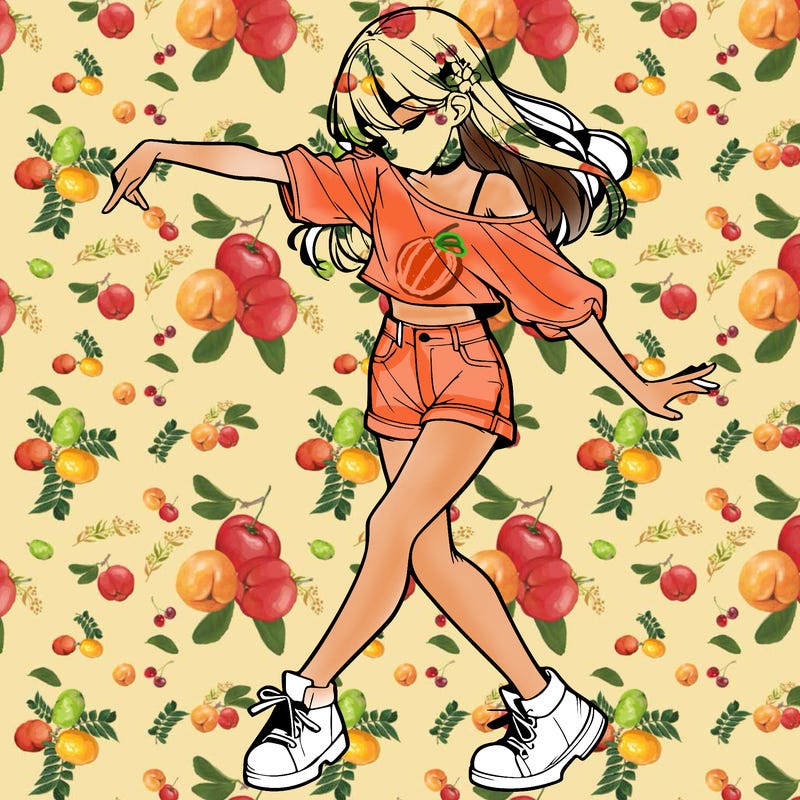 realistic girl danceing