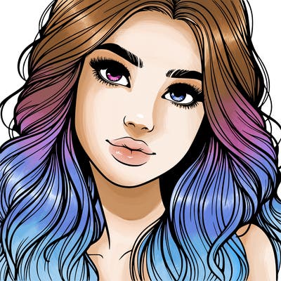 beautiful realistic girl