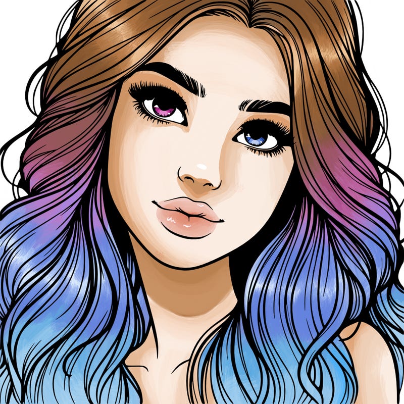 beautiful realistic girl