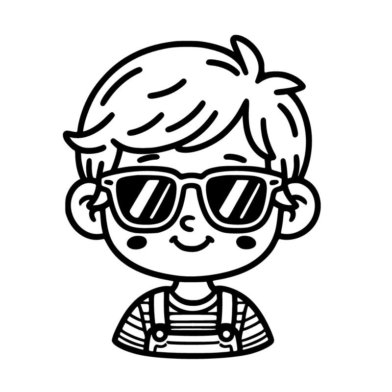 child with sunglasses