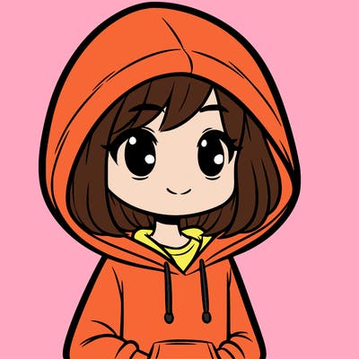 girl in hoodie