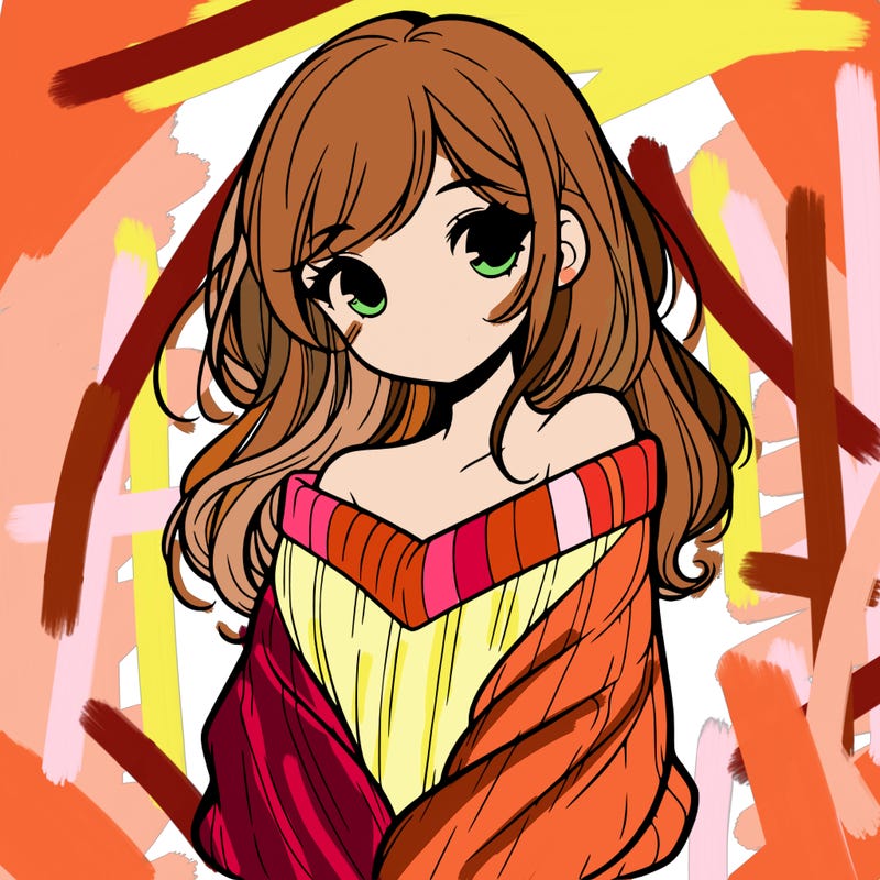 shy pretty girl wearing a sweater that is falling off one shoulder portrait