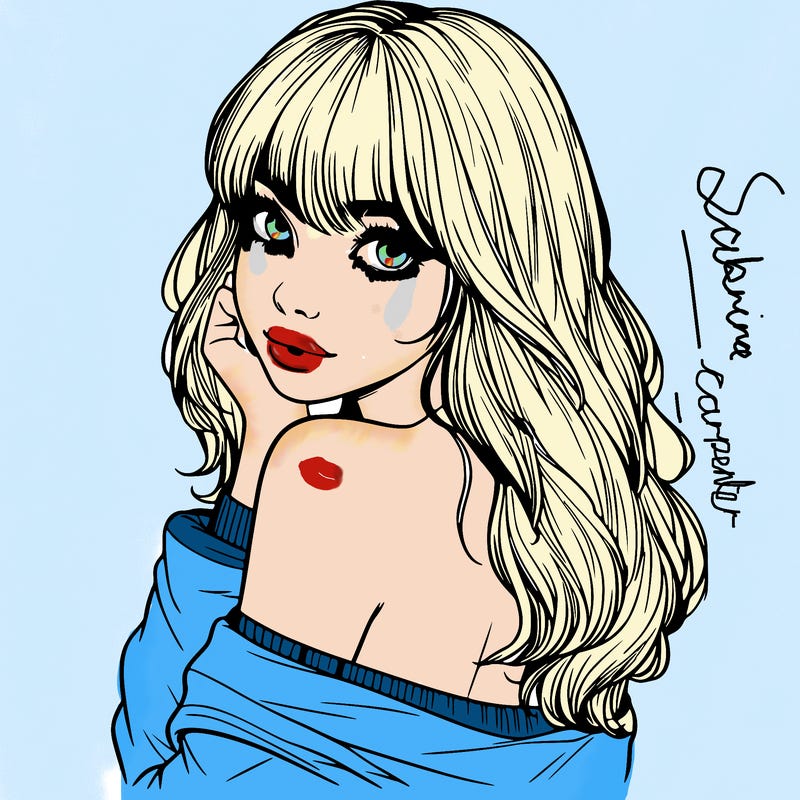 realistic girl with bangs looking over her shoulder