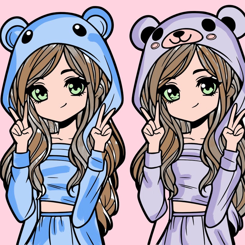 teen girl in animal costume