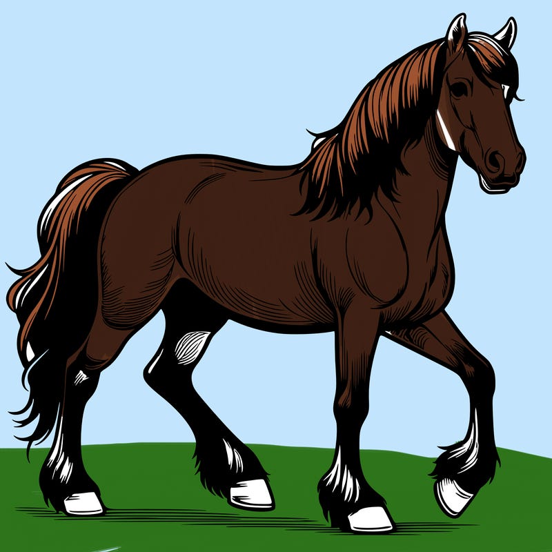 realistic horse