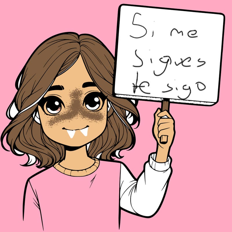 realistic girl holding up a sign
