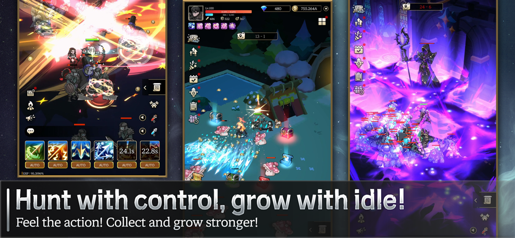 Ash N Veil : Fast Idle Action - Screenshots of Ash N Veil Fast Idle Action showing combat scenes and character progression