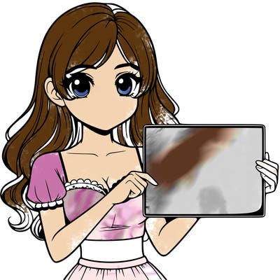 realistic pretty girl holding blank sign
