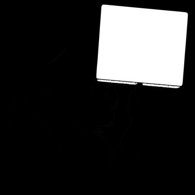 realistic girl holding up a sign