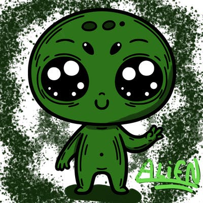 alien cute