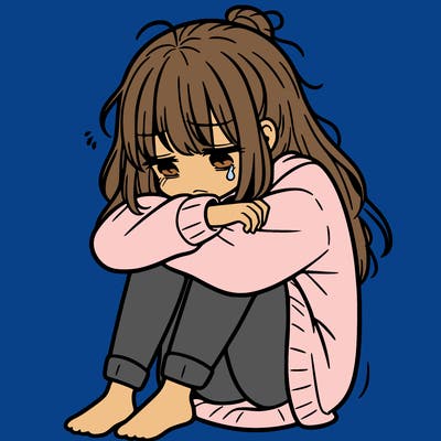 depressed girl
