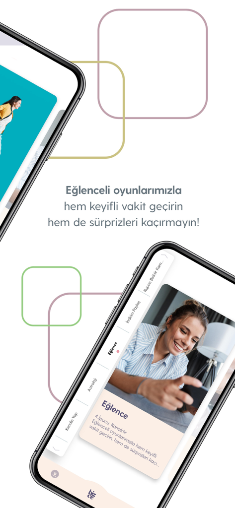 Turkcell Bizce - Turkcell Bizce App Unterhaltungs- und Spieleoberfläche.